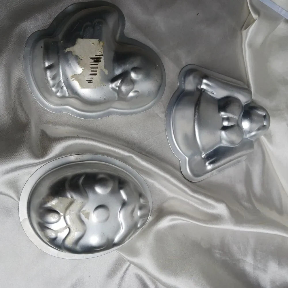 VINTAGE WILTON LOT OF 3 MINI SEASONAL CAKE PANS-DUCK, ANGEL, EGG
